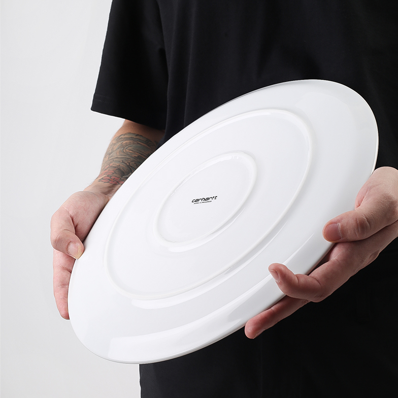  белые тарелка для пиццы Carhartt WIP Bene Pizza Plate I028073-white - цена, описание, фото 3